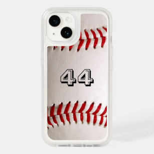 Baseball with Customizable Number OtterBox iPhone 14 Case