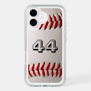Baseball with Customizable Number iPhone 16 Case