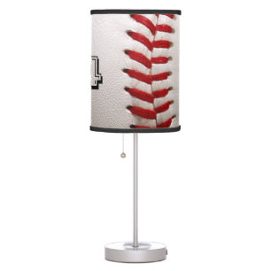 Baseball with Customizable Number Table Lamp