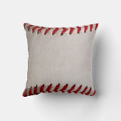 Baseball with Customizable Number Throw Pillow (Back)