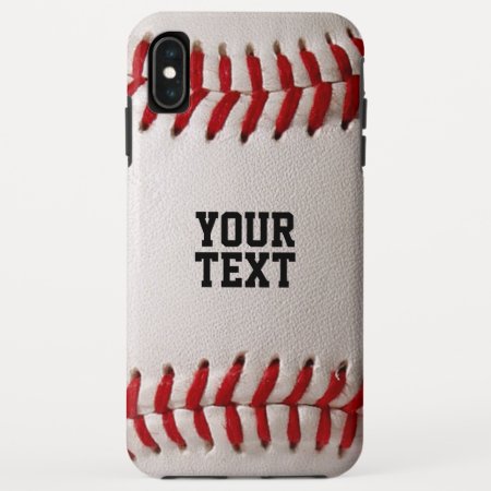 Baseball With Customizable Text Iphone Xs Max Case