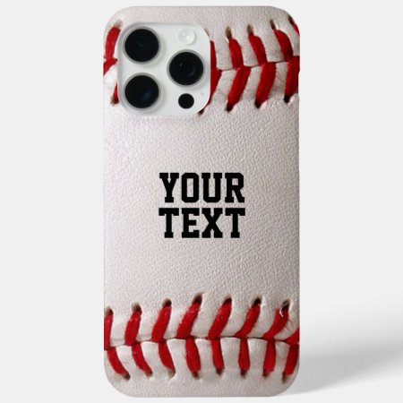 Baseball With Customizable Text Iphone 15 Pro Max Case