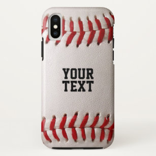 Baseball with Customizable Text iPhone X Case