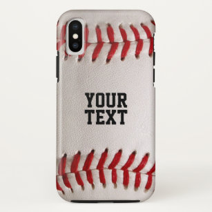 Baseball with Customizable Text iPhone X Case