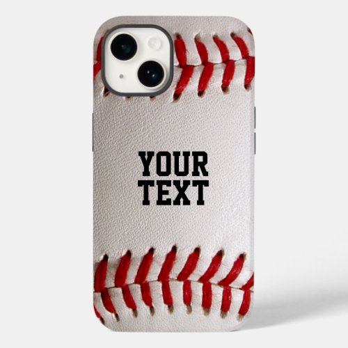 Baseball with Customizable Text Case_Mate iPhone 14 Case