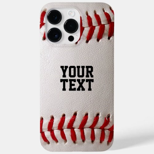 Baseball with Customizable Text Case_Mate iPhone 14 Pro Max Case
