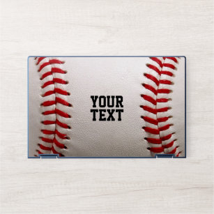 Baseball with Customizable Text HP Laptop Skin