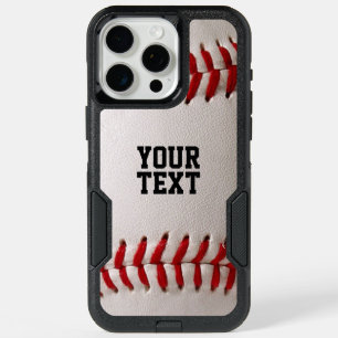 Baseball with Customizable Text iPhone 15 Pro Max Case
