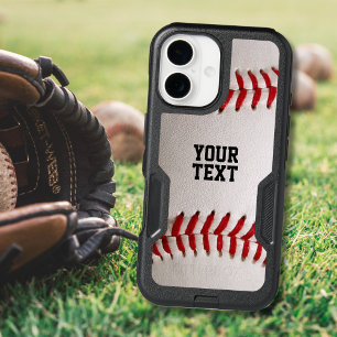 Baseball with Customizable Text iPhone 16 Case
