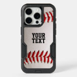 Baseball With Customizable Text Iphone 15 Pro Case at Zazzle