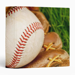 Baseball with Mitt 1.5" Photo Album Binder
