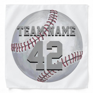 Baseball with Name and Number Bandana
