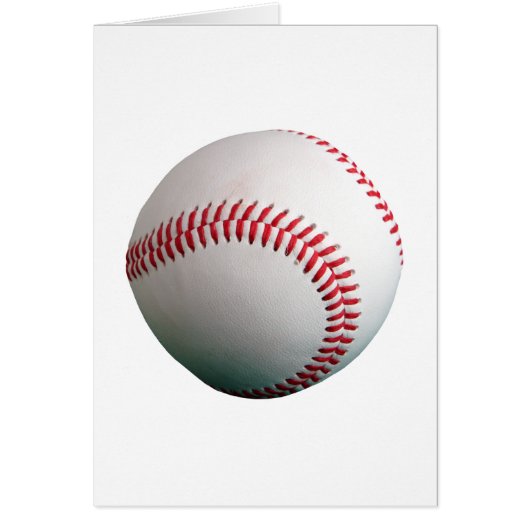 Baseball with Red Stitching Cards (Front)