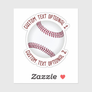 Baseball With Text Sticker
