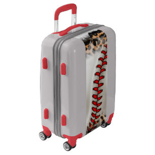 Baseball With Western Cowhide Leopard Print Luggage