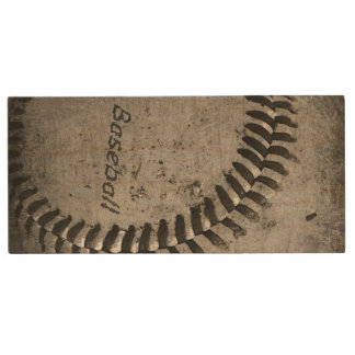 Baseball Wood Flash Drive