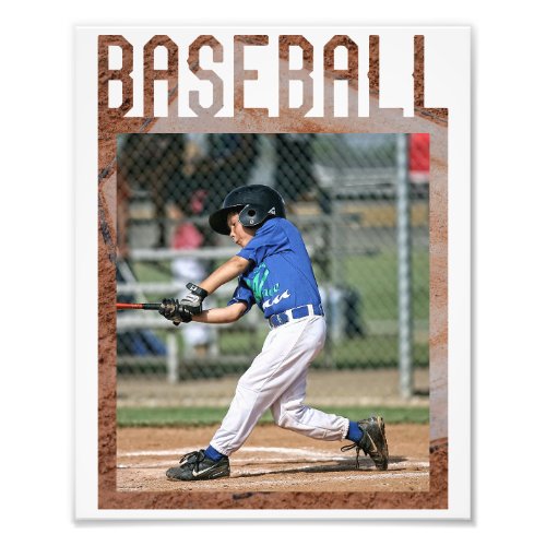 Baseball Word BackgroundBaseball Fans Photo Print