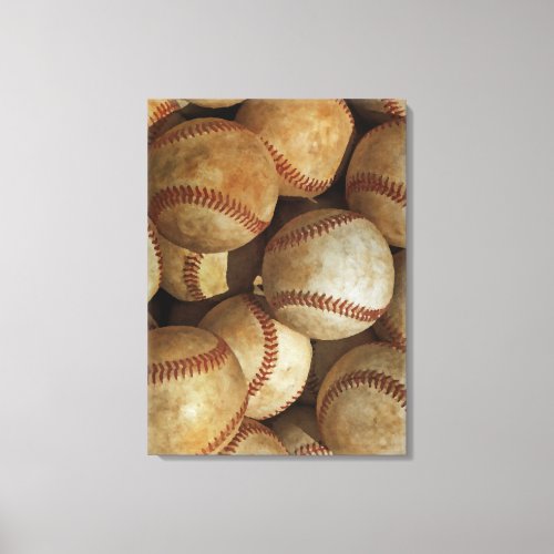 Baseball Wrapped Canvas