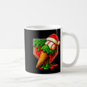 Baseball Xmas Christmas Baseball Ice Cream Drip Bo Coffee Mug