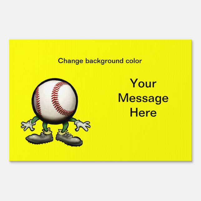 Baseball Yard Sign (Front)
