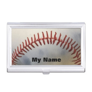 Baseball Your Name Business Card Case