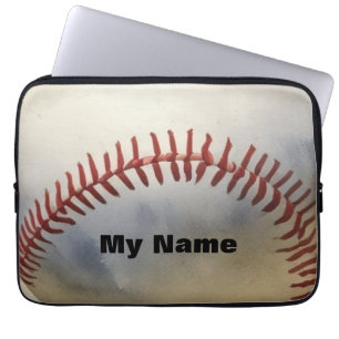 Baseball Your Name Laptop Sleeve
