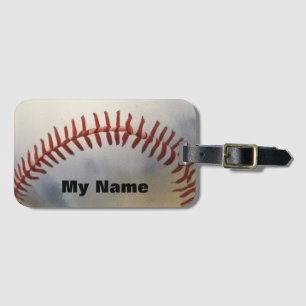 Baseball Your Name Luggage Tag