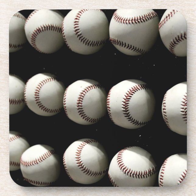 Baseballs Beverage Coaster (Front)