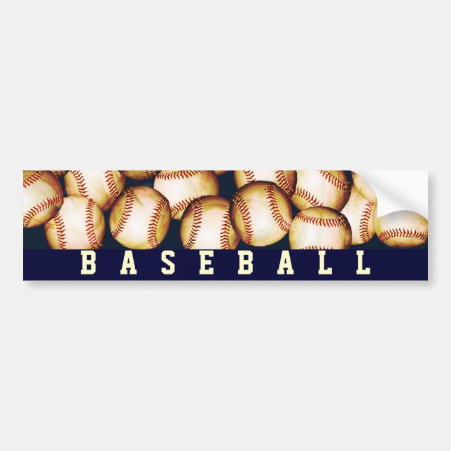 BASEBALLS BUMPER STICKER (Front)