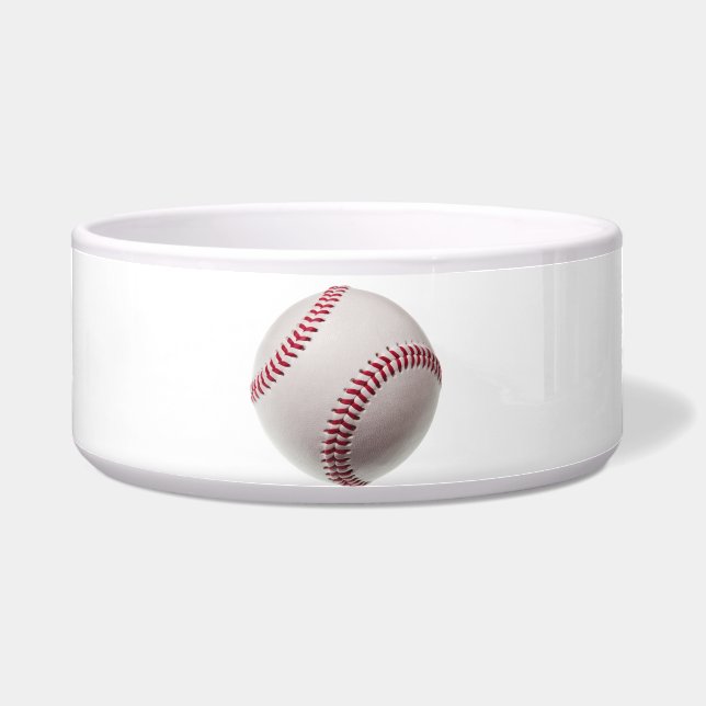 Baseballs - Customize Baseball Background Template Bowl (Front)