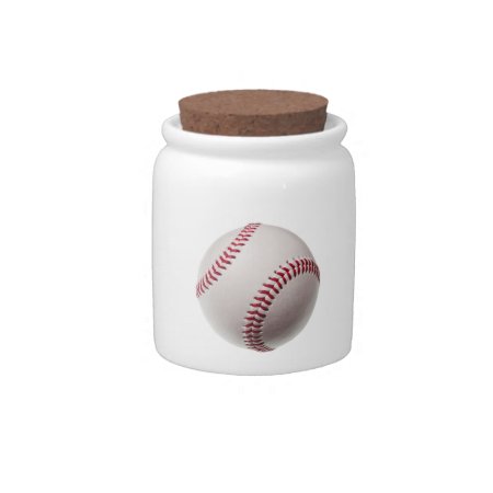 Baseballs - Customize Baseball Background Template Candy Jar