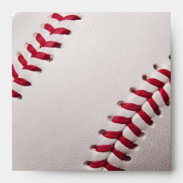 Baseballs - Customize Baseball Background Template Envelope (Front)