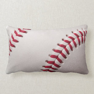 Baseballs - Customize Baseball Background Template Lumbar Pillow