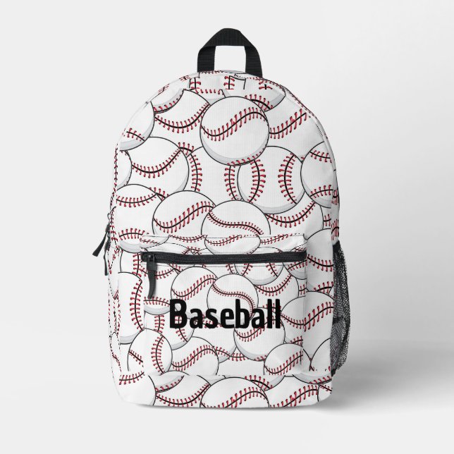 Baseballs Design Back Pack (Front)