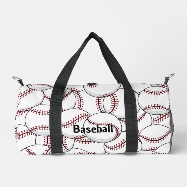 Baseballs Design Duffel Bag (Front)