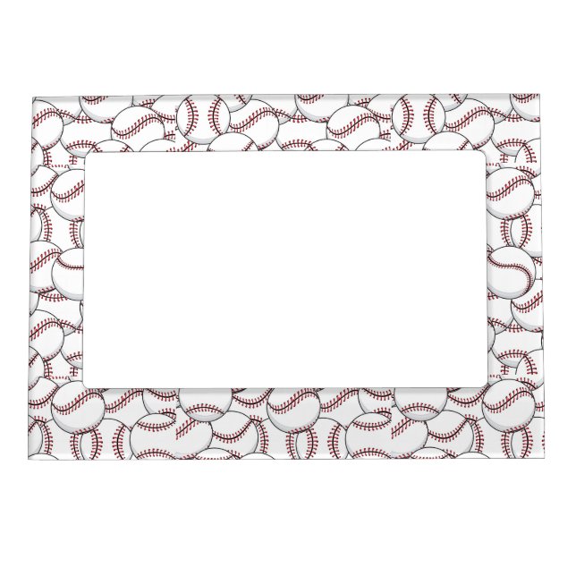 Baseballs Design Magnetic Frame (Front)
