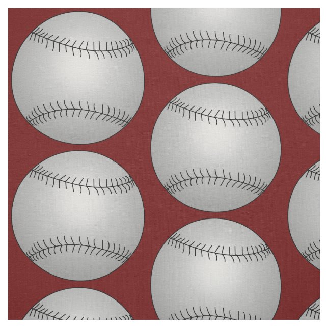 Baseballs  fabric (Swatch)