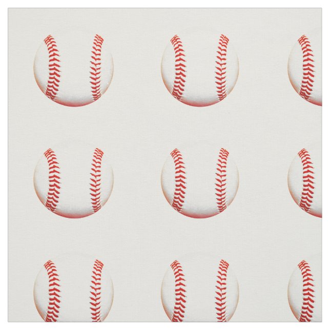 Baseballs Fabric (Swatch)