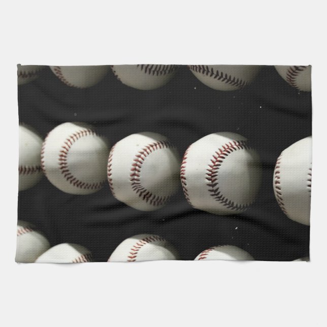 Baseballs Kitchen Towel (Horizontal)
