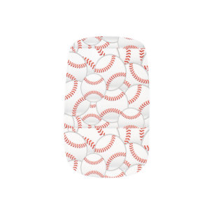 Baseballs! Minx Nail Art