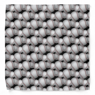 Baseballs Pattern Bandana