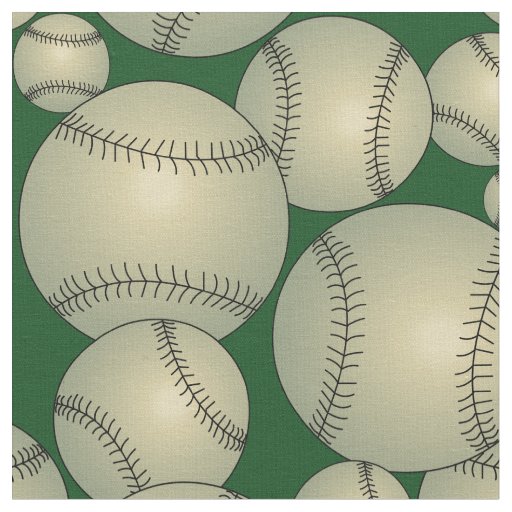 Baseballs Pattern  Fabric