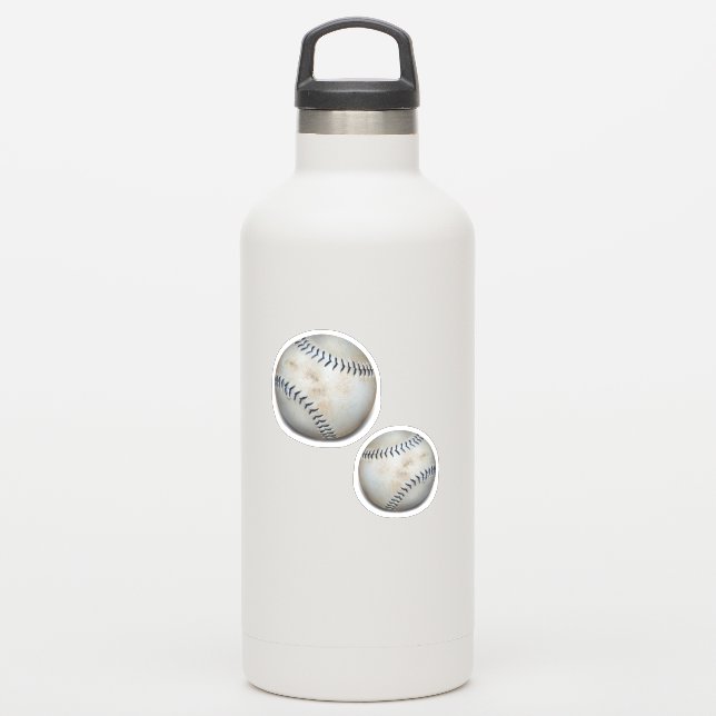 Baseballs Softballs  Sticker (Waterbottle)