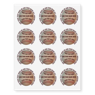 BaseBalls Temporary Tattoos