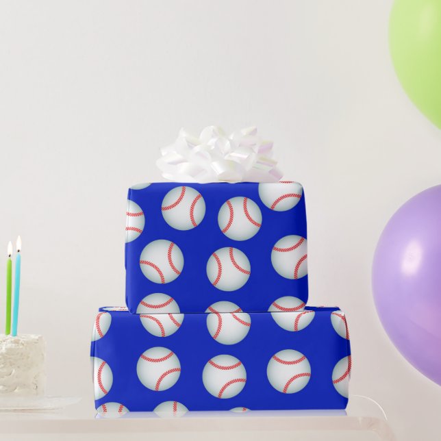 Baseballs Wrapping Paper (Party Gifts)