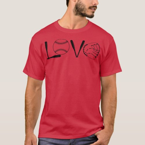 BaseballSoftball Love T_Shirt