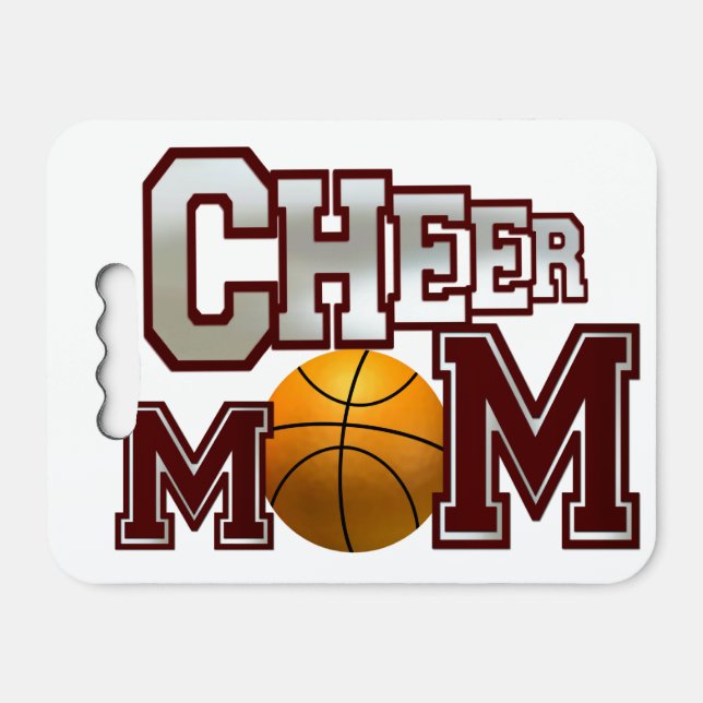 Baseketball Cheer Mom Seat Cushion (Front Horizontal)