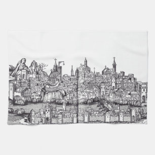 Basel city in northwestern Switzerland Kitchen Towel