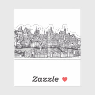 Basel city in northwestern Switzerland Sticker