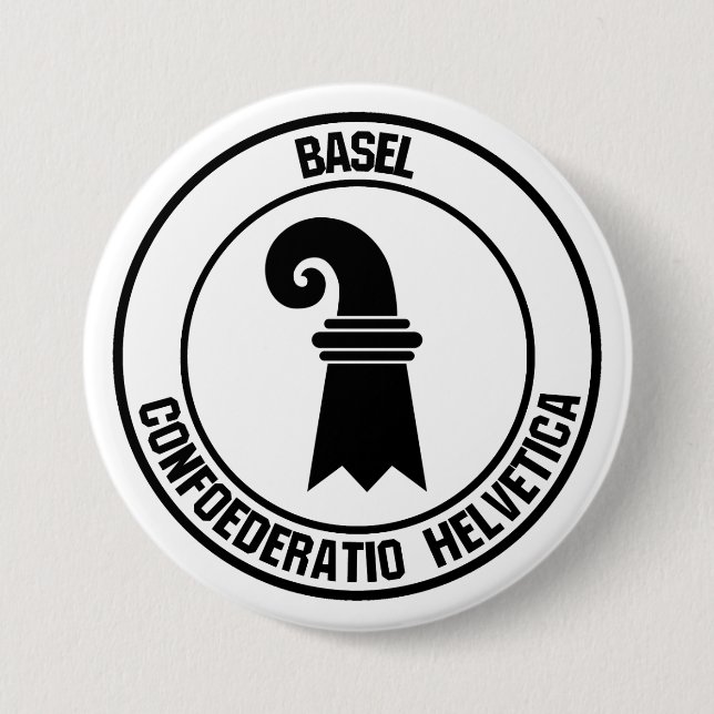 Basel Round Emblem Button (Front)